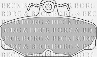 BORG & BECK bbp1302 -  Комплект тормозных колодок, дисковый тормоз